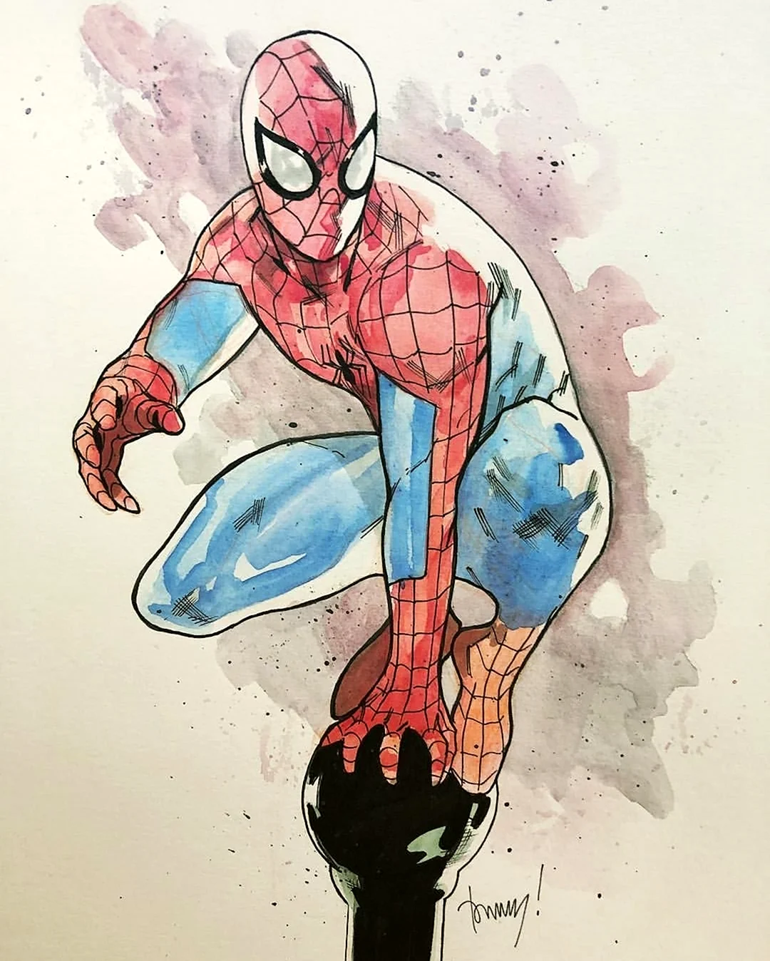 Рисунки Марвел человек паук