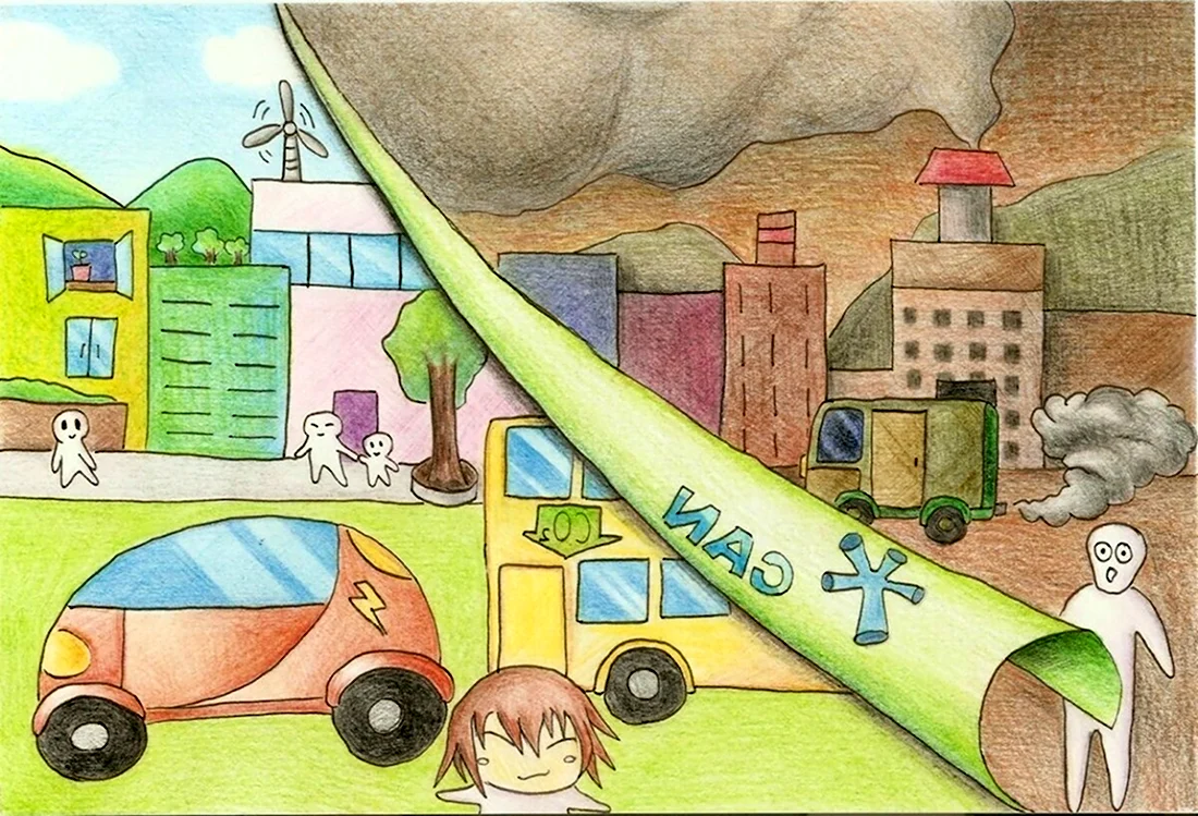 Рисунок на тему загрязнение