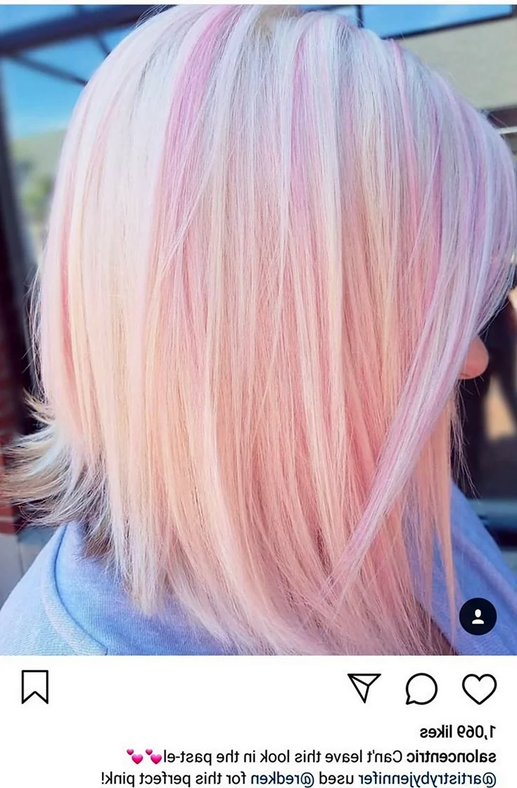 Розовый блонд
