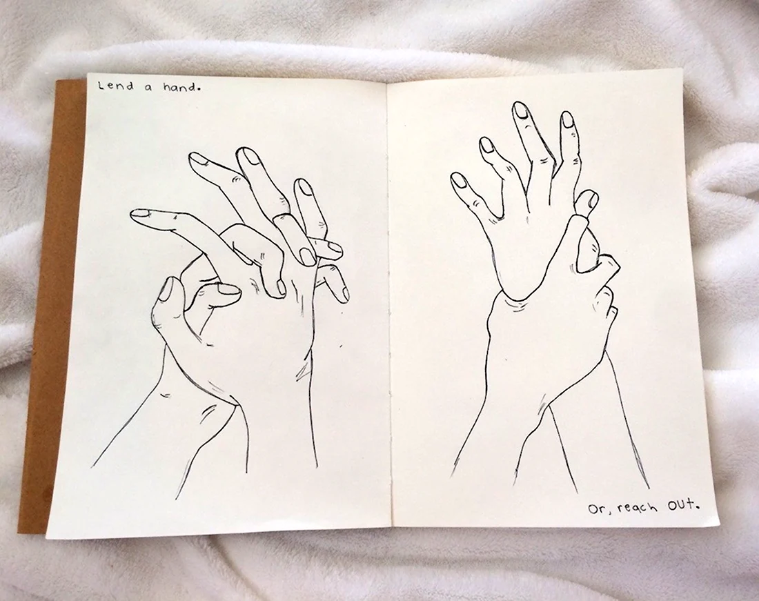 Рука нарисованная