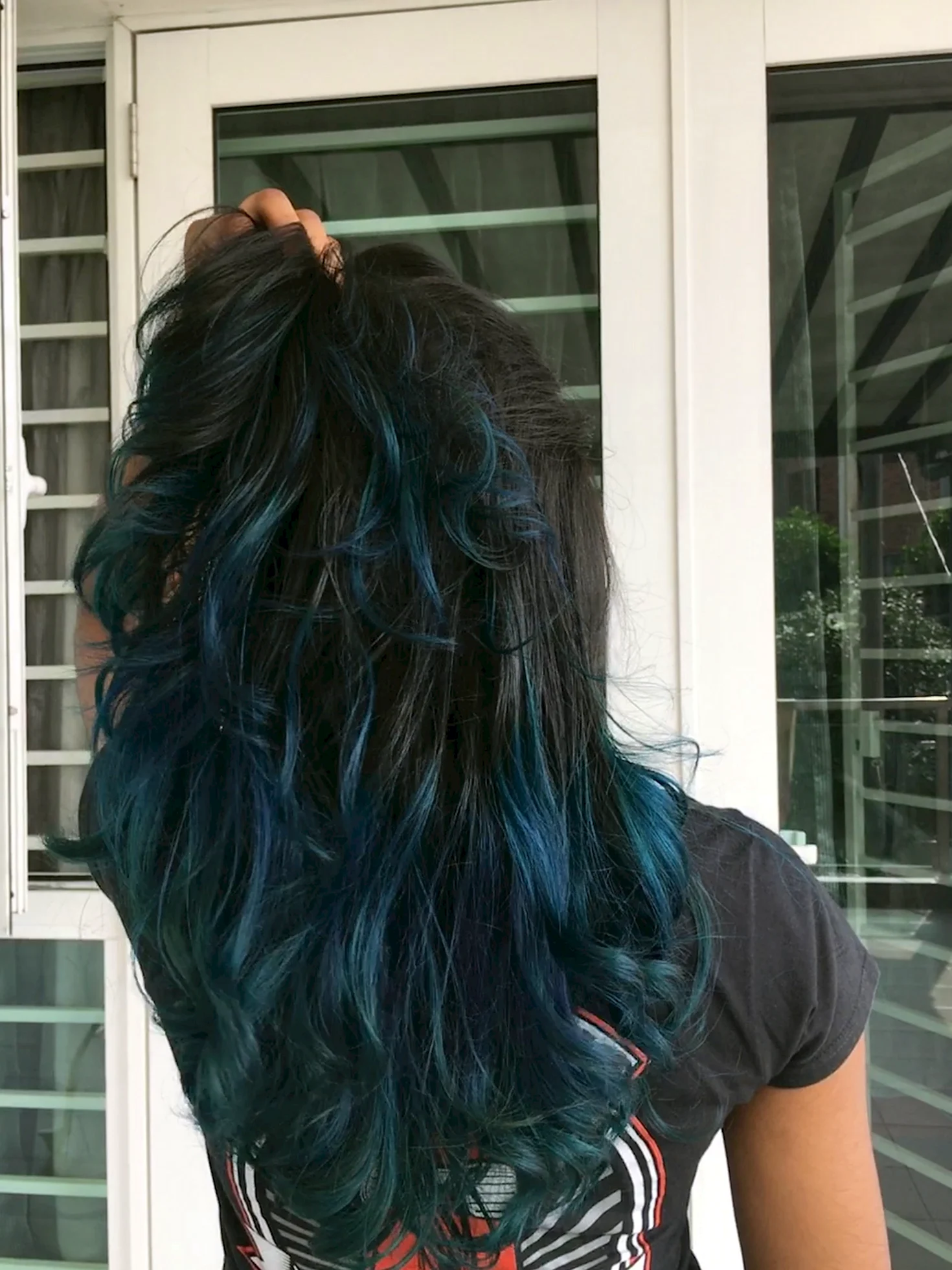 Руссо синие волосы