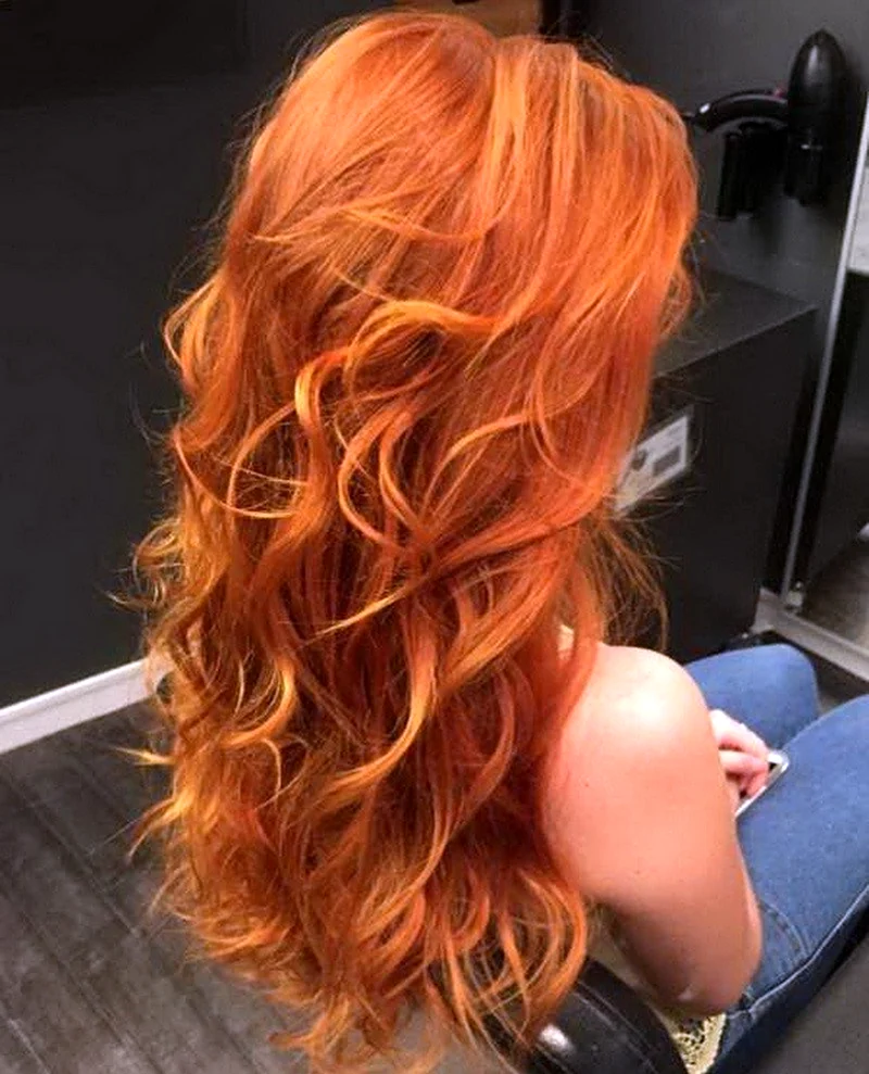 Рыжее окрашивание волос