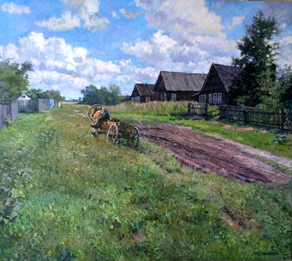 Сельская живопись художника Мазеева