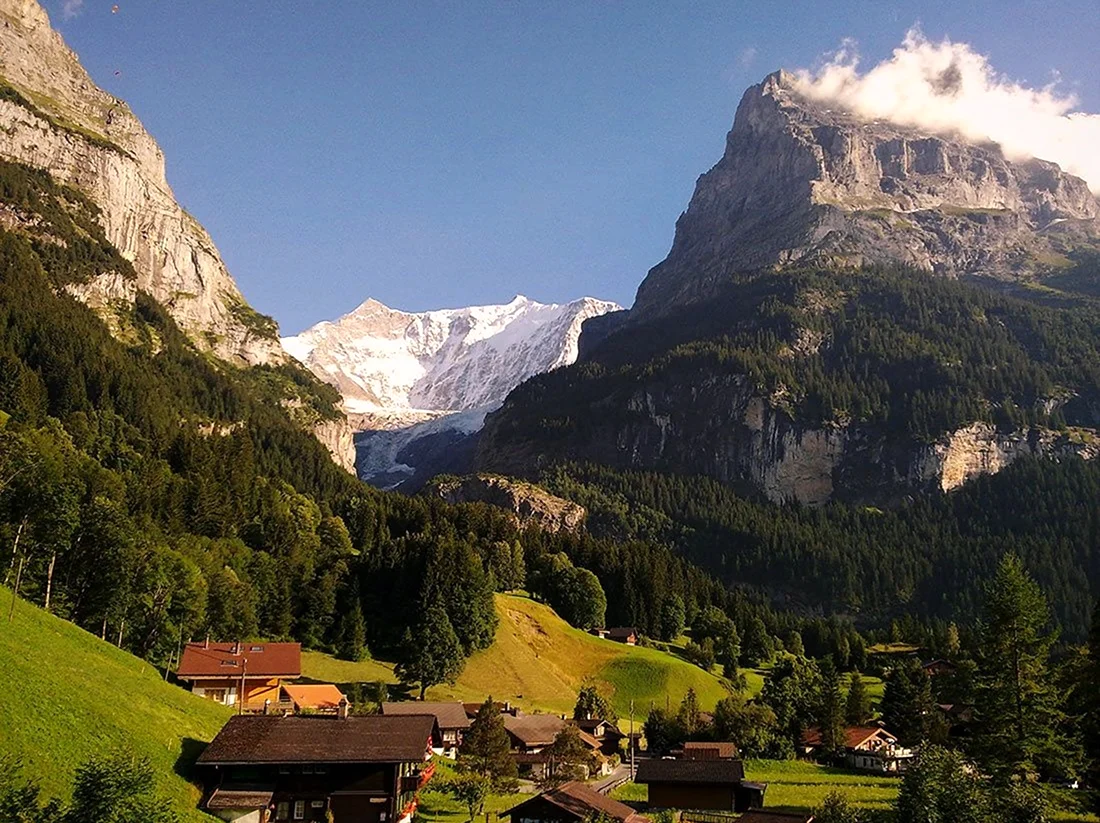Швейцария Гриндельвальд Альпы