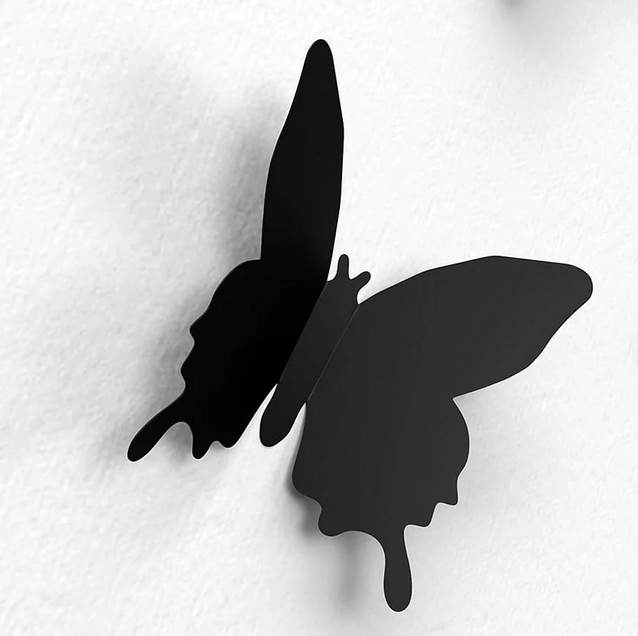 Силуэты бабочек на стену