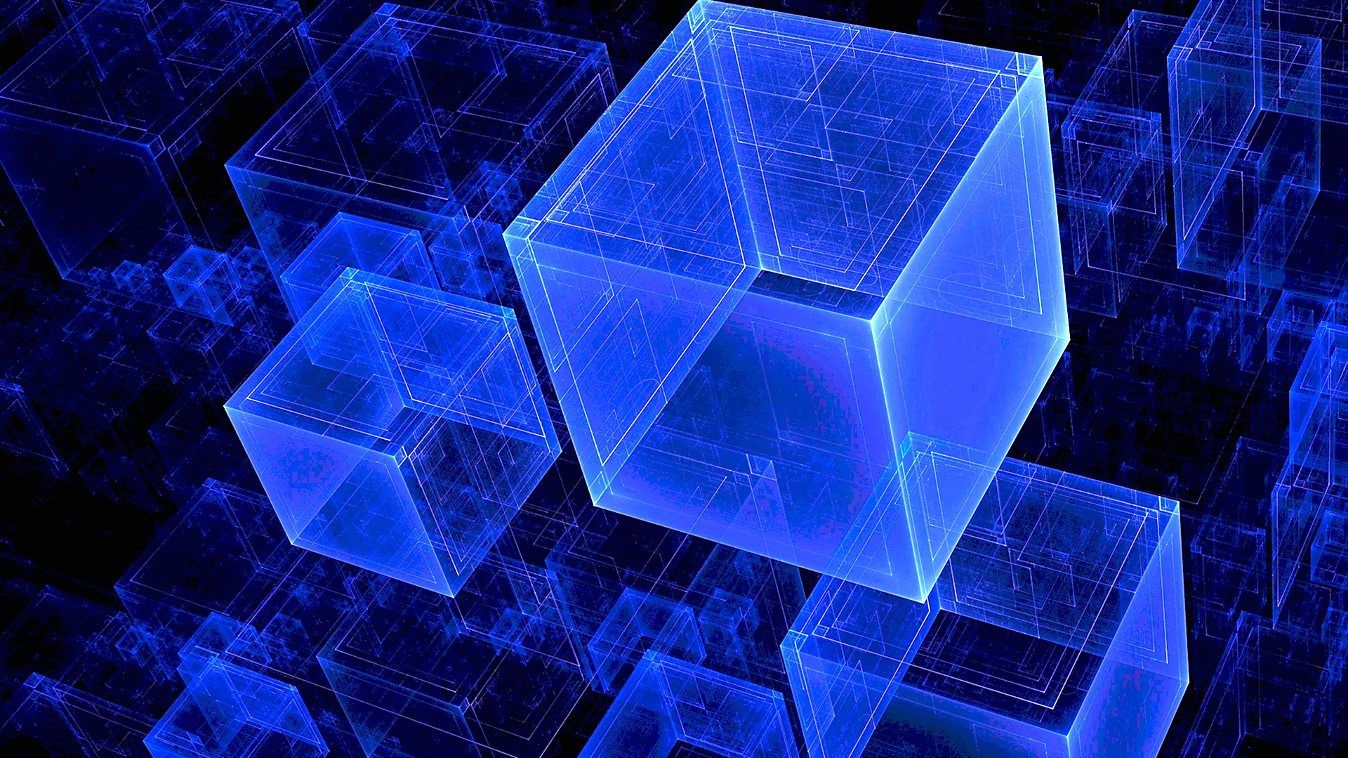 Синий куб