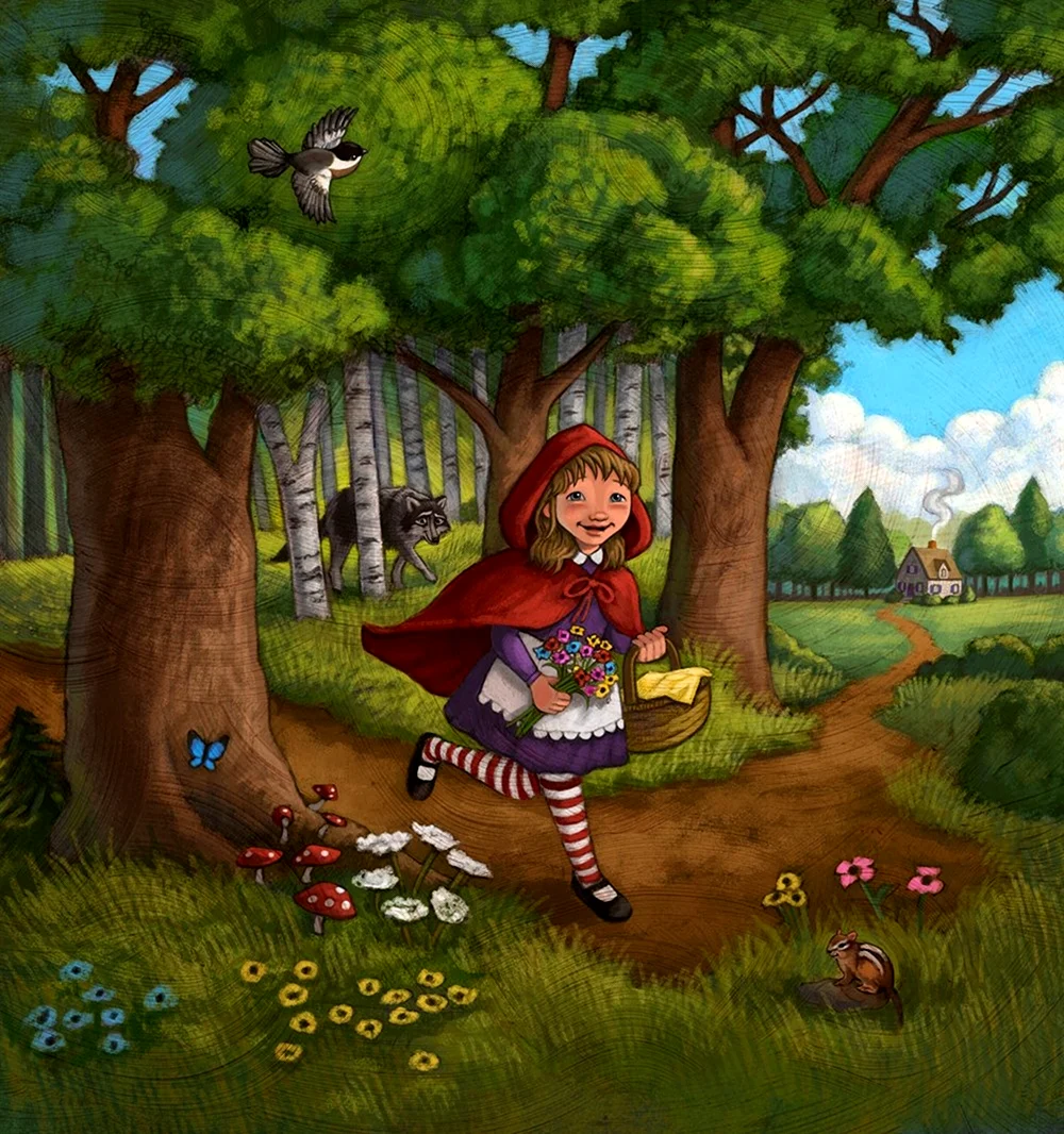 Сказки Fairy Tales красная шапочка
