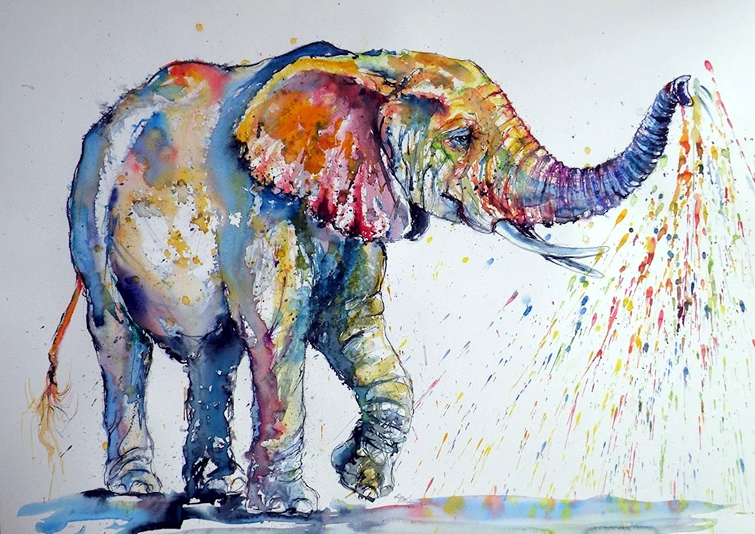 Слон живопись