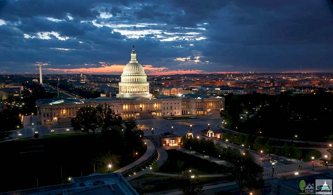 Столица США-Вашингтон округ Колумбия.