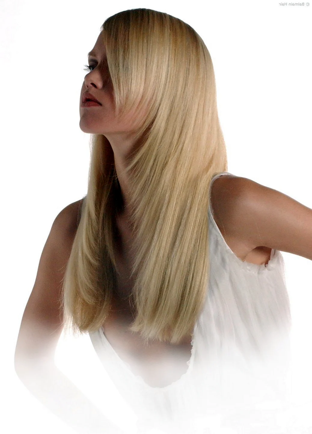 Стрижка эффект нарощенных волос на длинные волосы