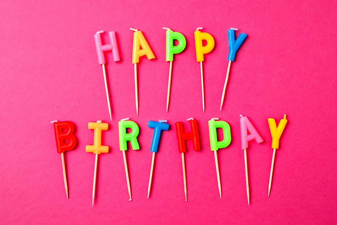 Свечи буквы с днем рождения