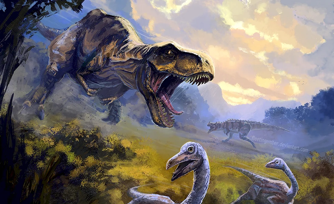 Тираннозавр рекс Юрского периода