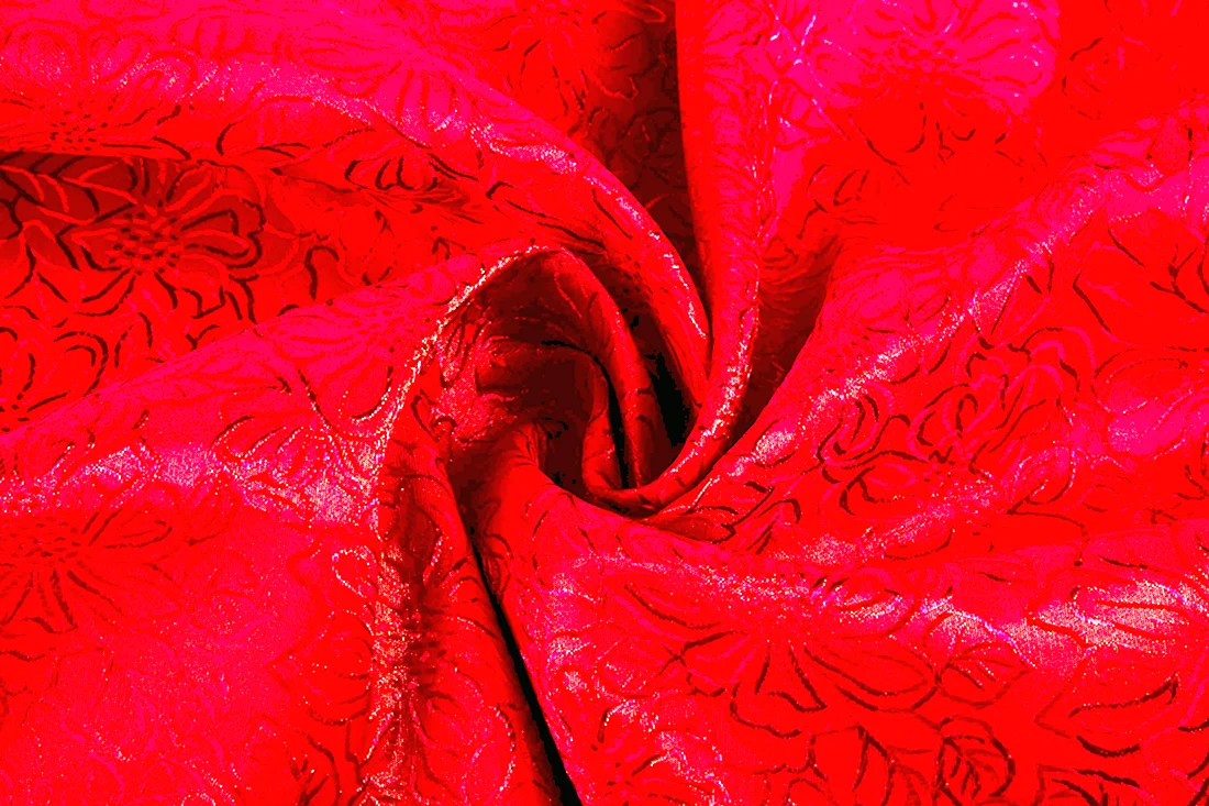 Ткань портьерная жаккард бордо