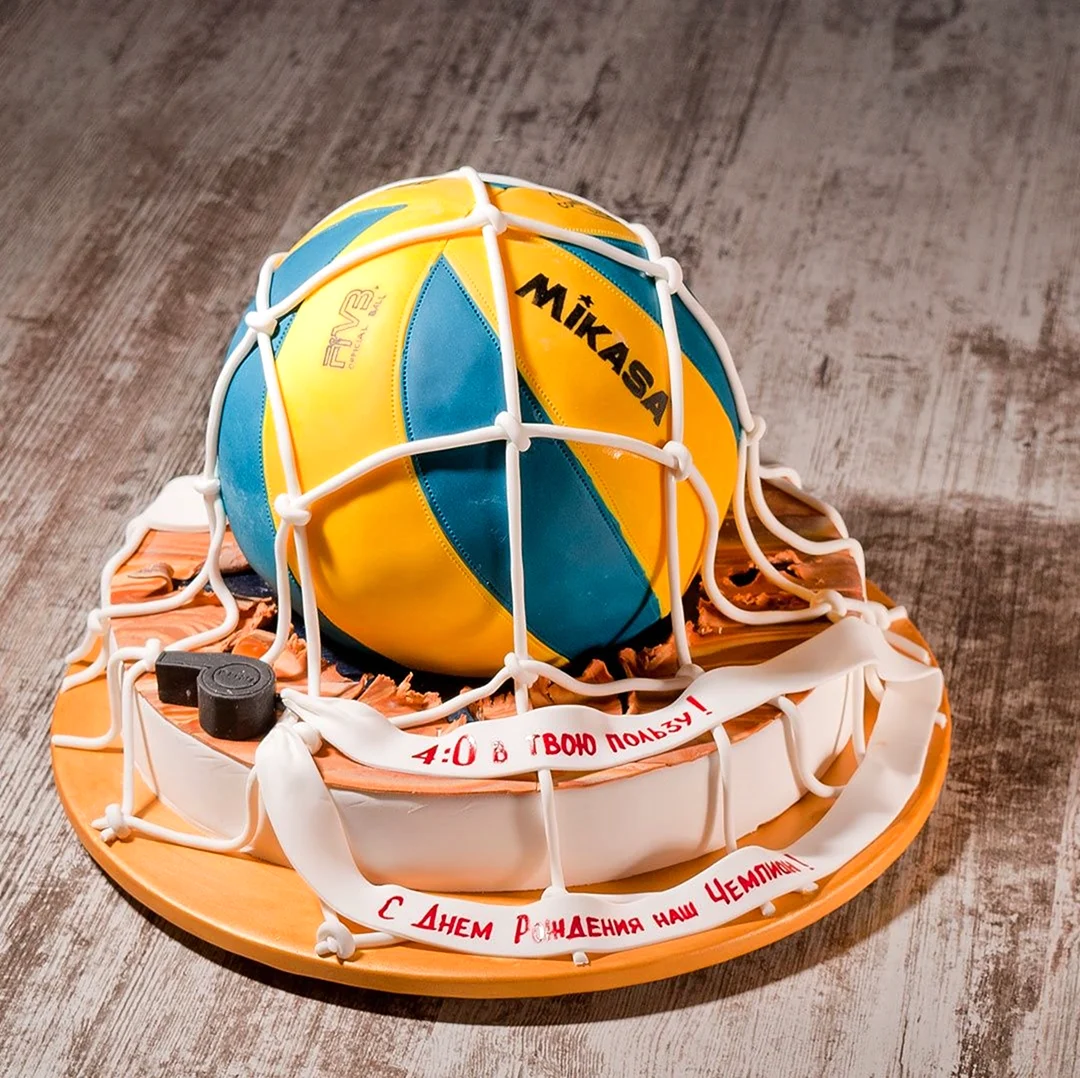 Торт волейбольный мяч Микаса