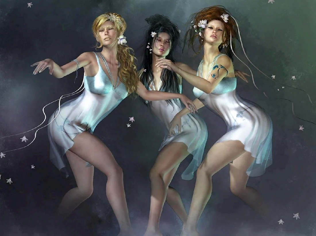 Три девушки фэнтези