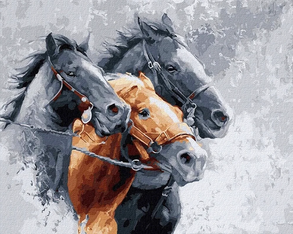Три коня картина