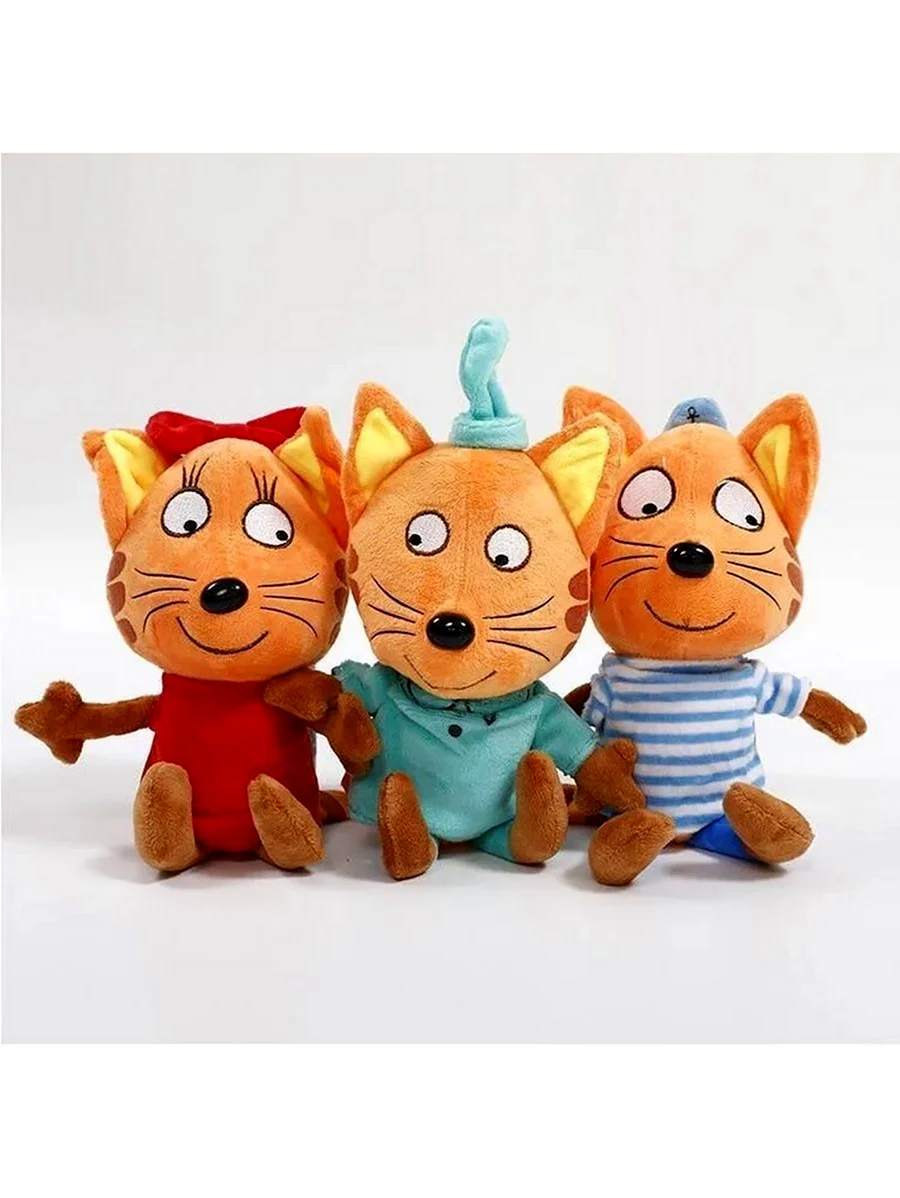 Три кота игрушки компот Коржик Карамелька