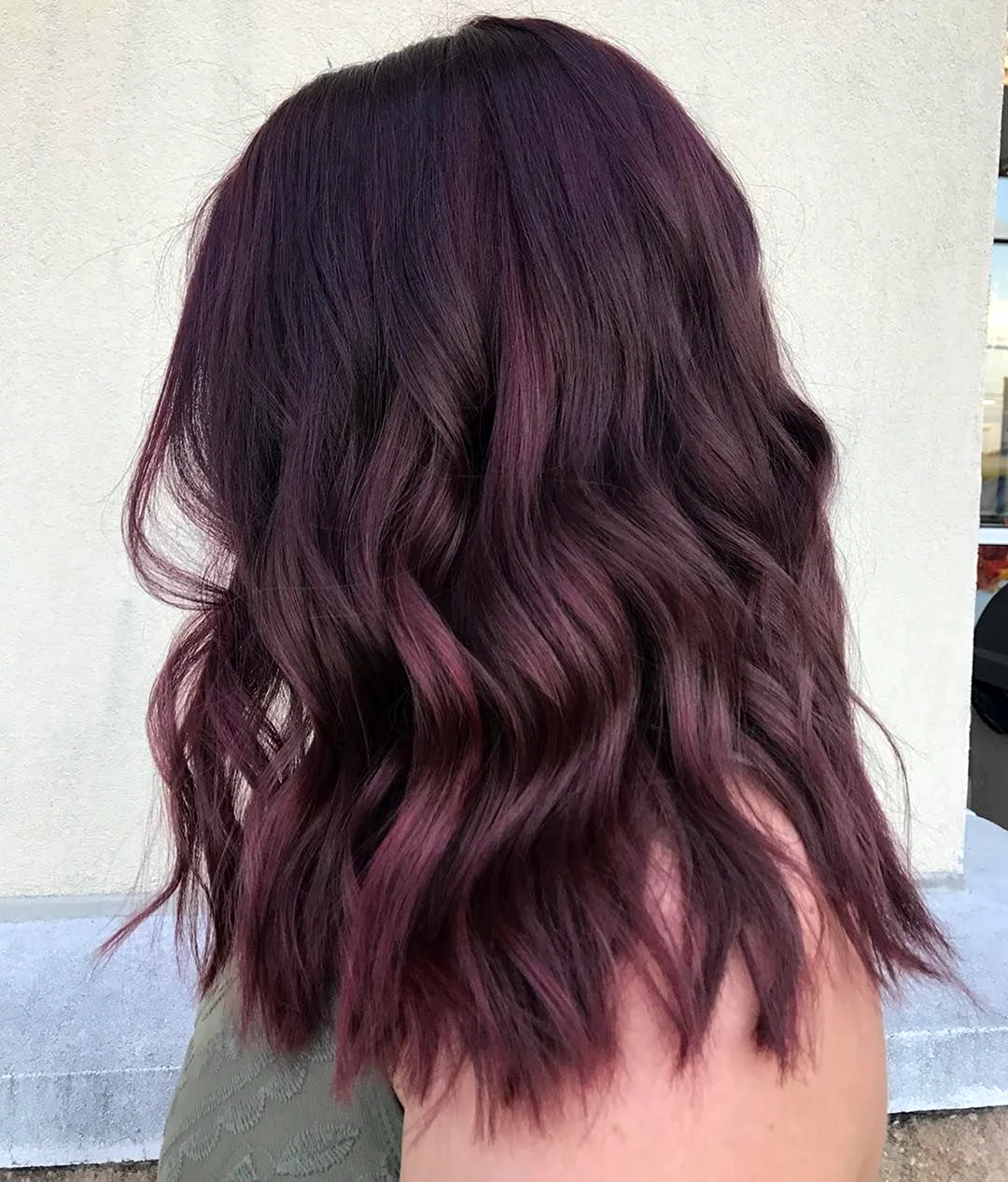 Цвет волос шоколадно лиловый фото
