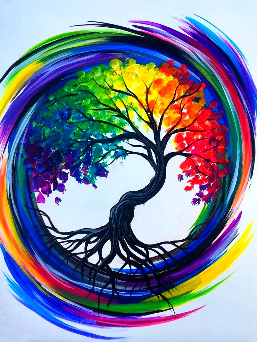 Цветное дерево