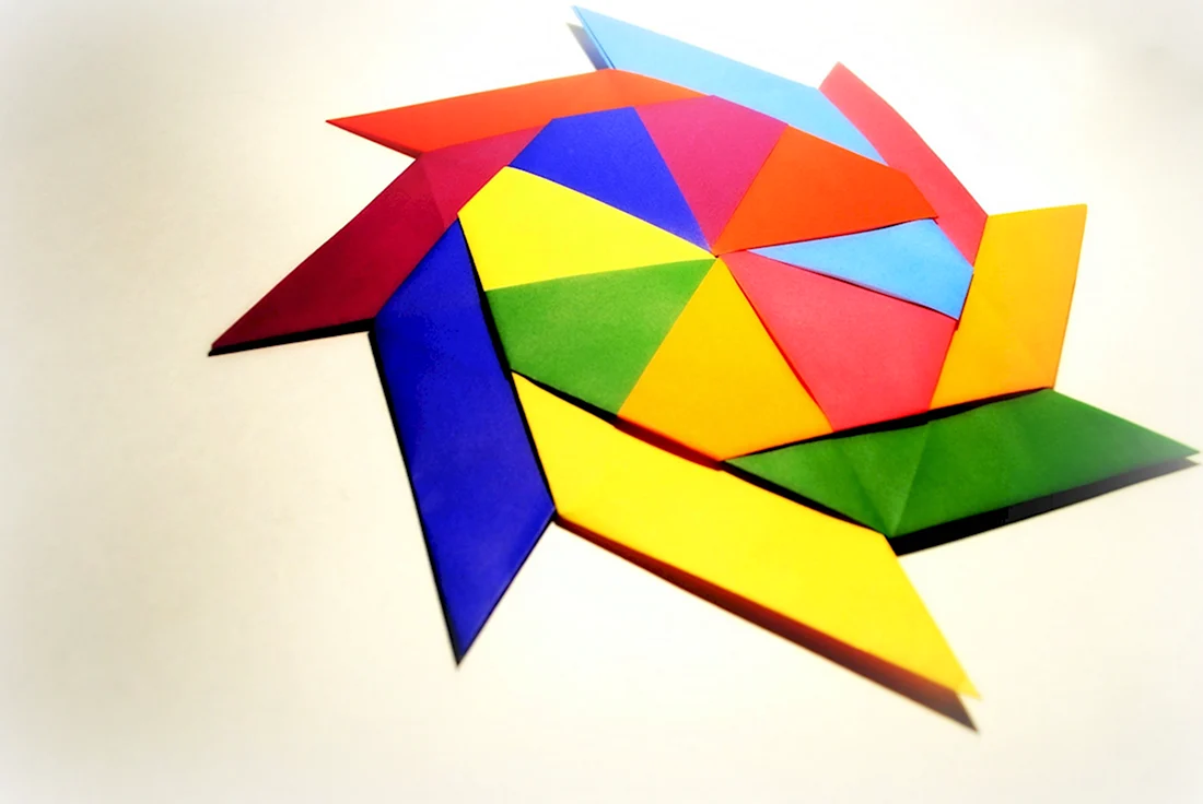 Цветное оригами