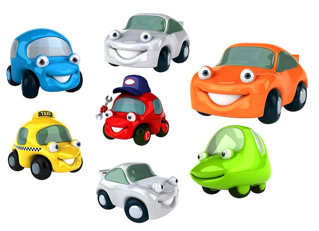 Цветные автомобили для детей