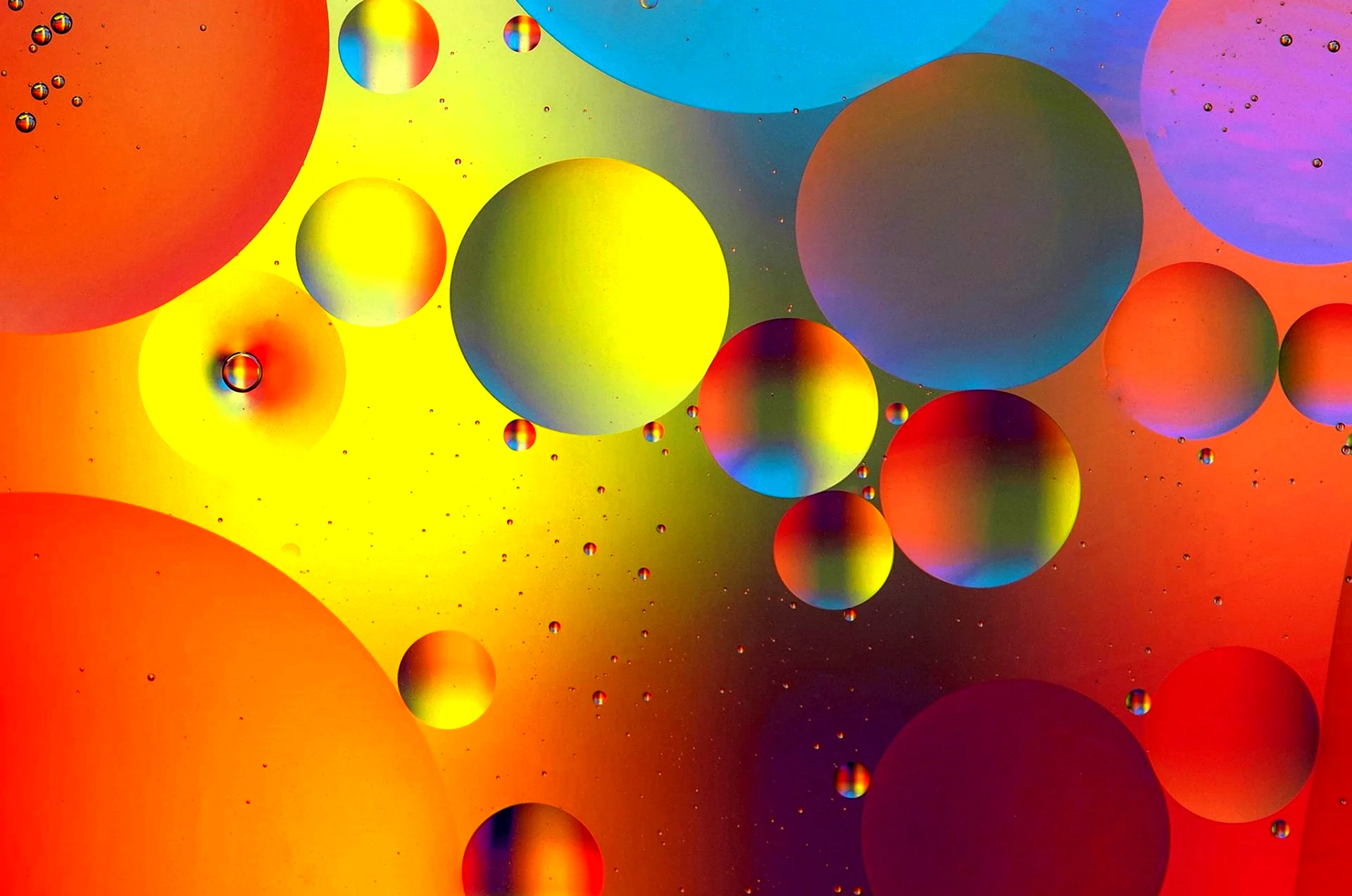 Цветные пузыри абстракция