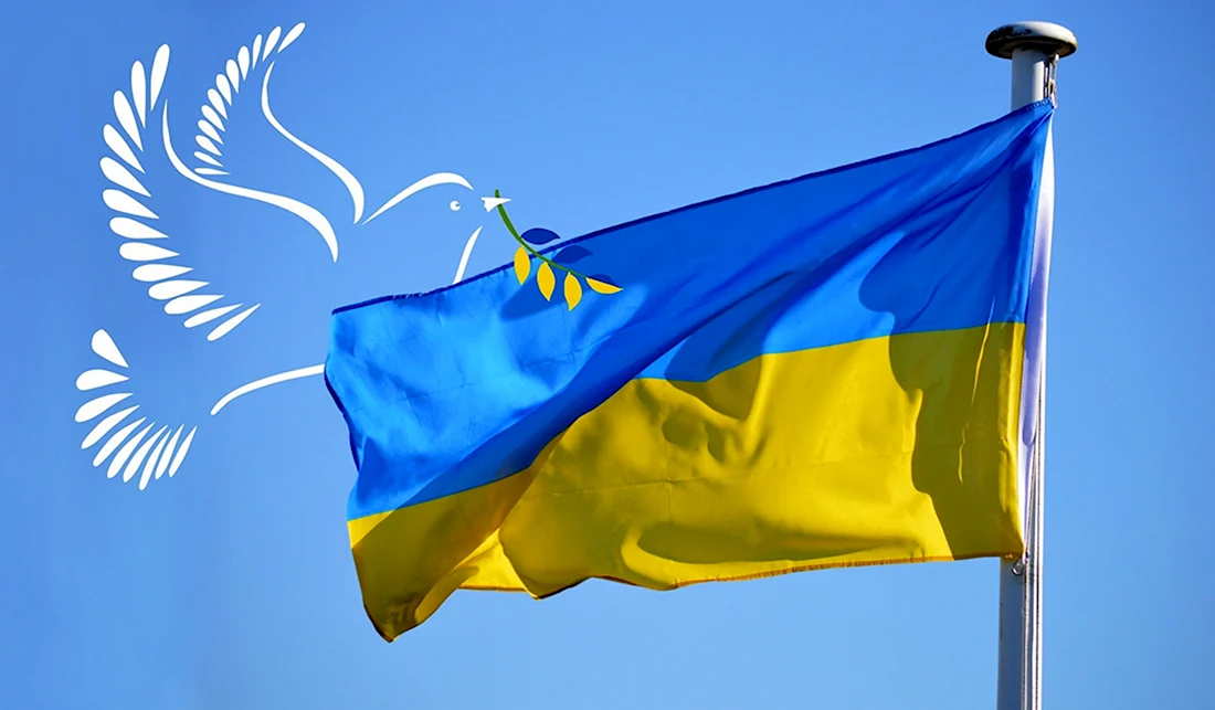 Украинцы с флагом