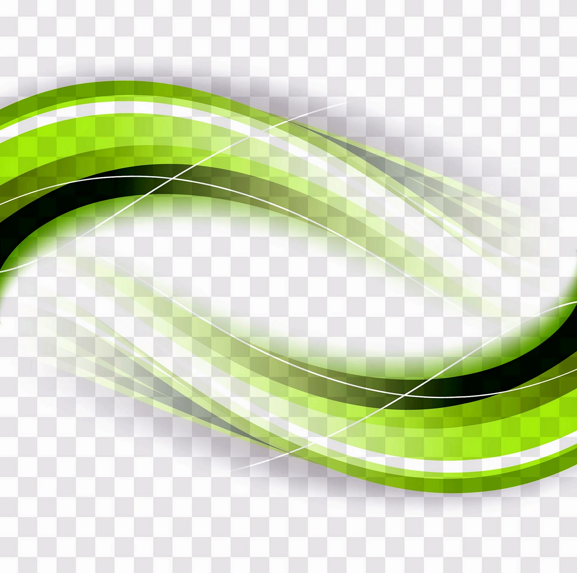 Узоры зеленые линии