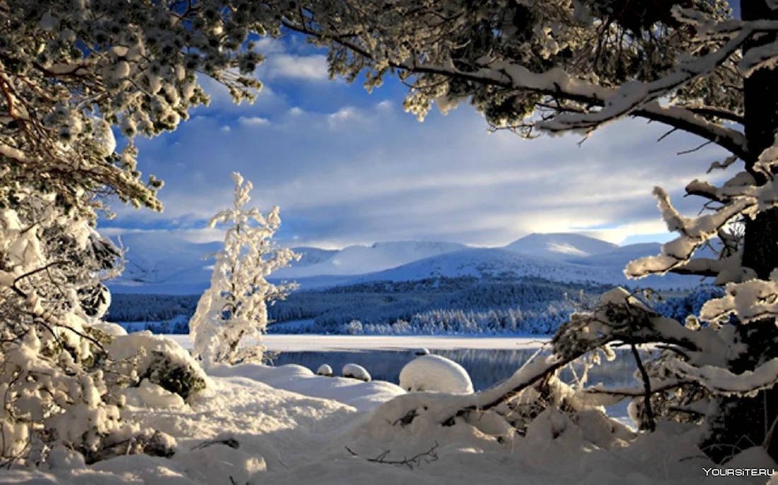 Величественные зимние пейзажи