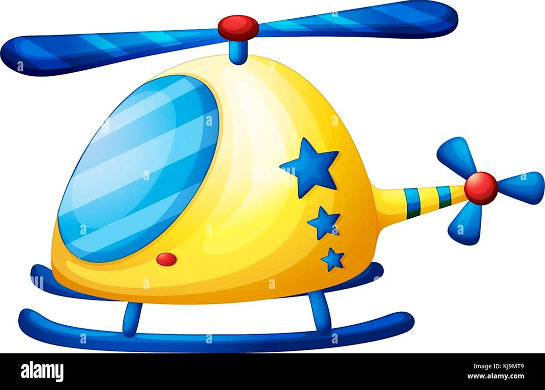 Вертолет детский вектор