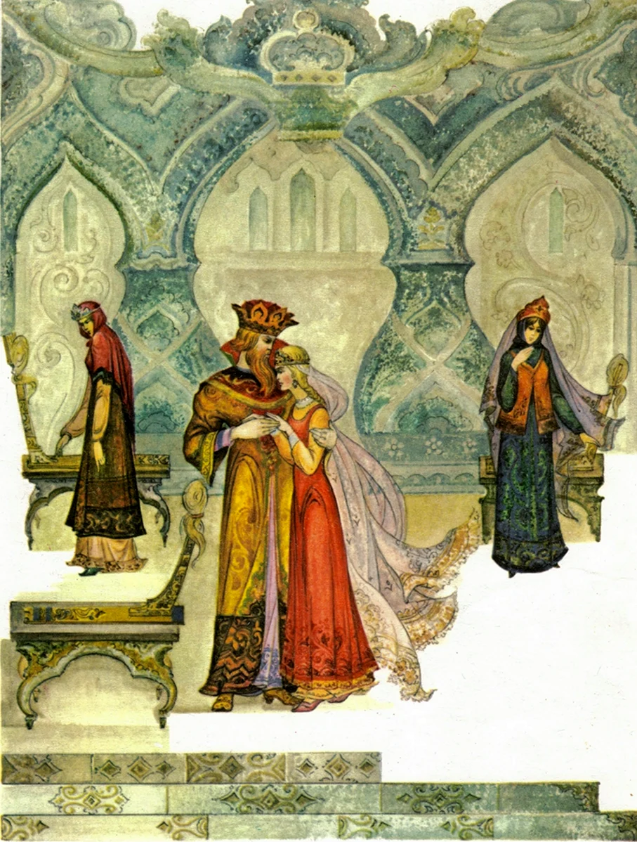Виктор Лагуна иллюстрации к царю Салтану