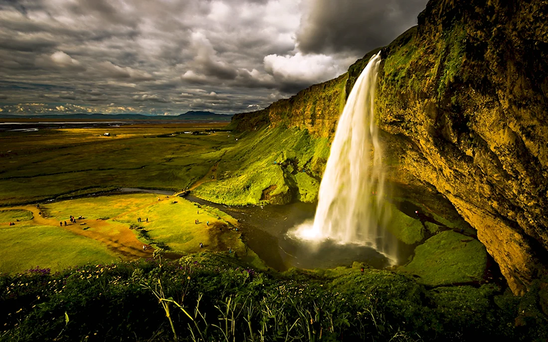 Водопад Сельяландфосс Исландия
