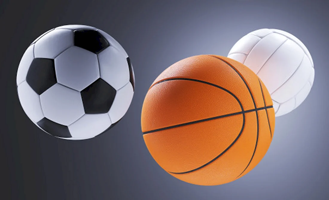 Волейбольный и баскетбольный мяч