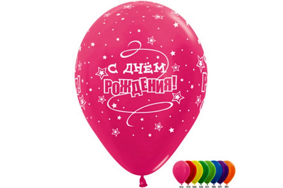 Воздушные шары с надписями на день рождения