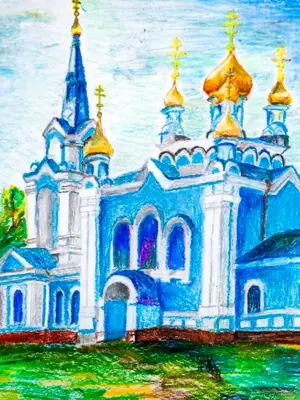 Введенский храм Курск рисунки