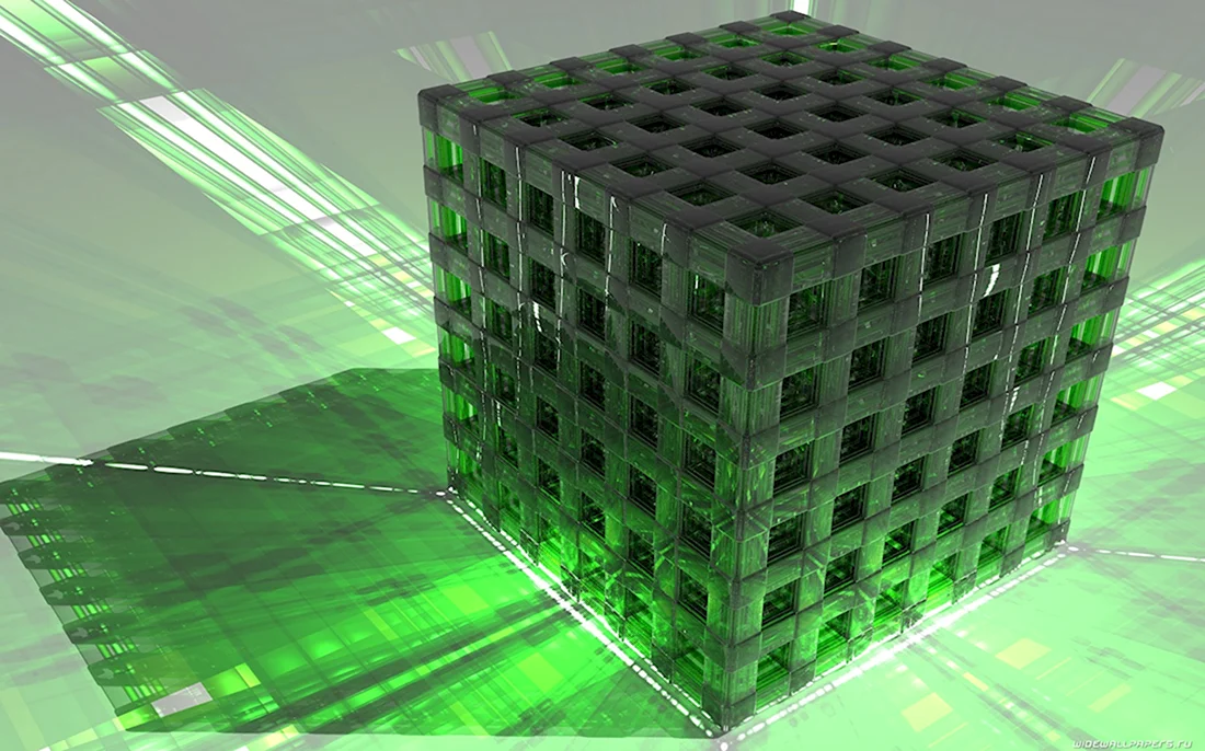 Зеленый куб