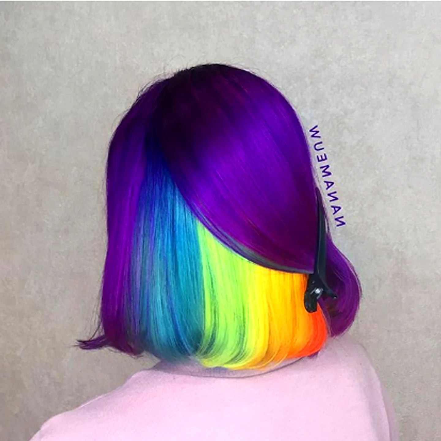 Желто фиолетовое окрашивание волос