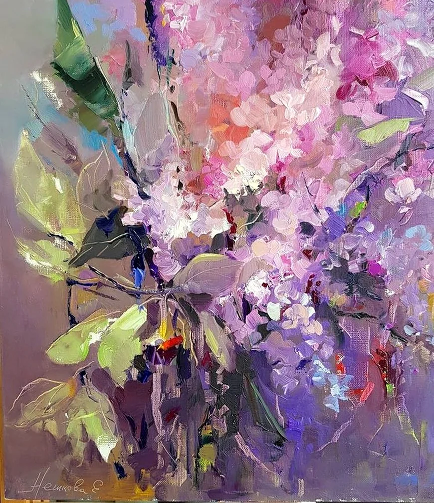 Живопись цветы Екатерина Нешкова