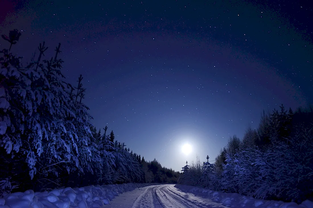 Зима ночь