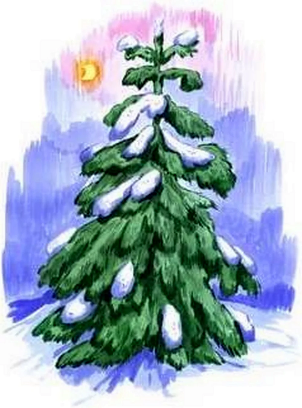 Зимняя елка для детей