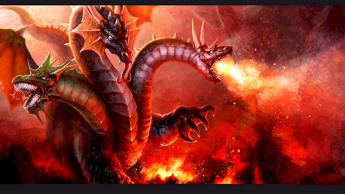 Змей Горыныч огнедышащий дракон
