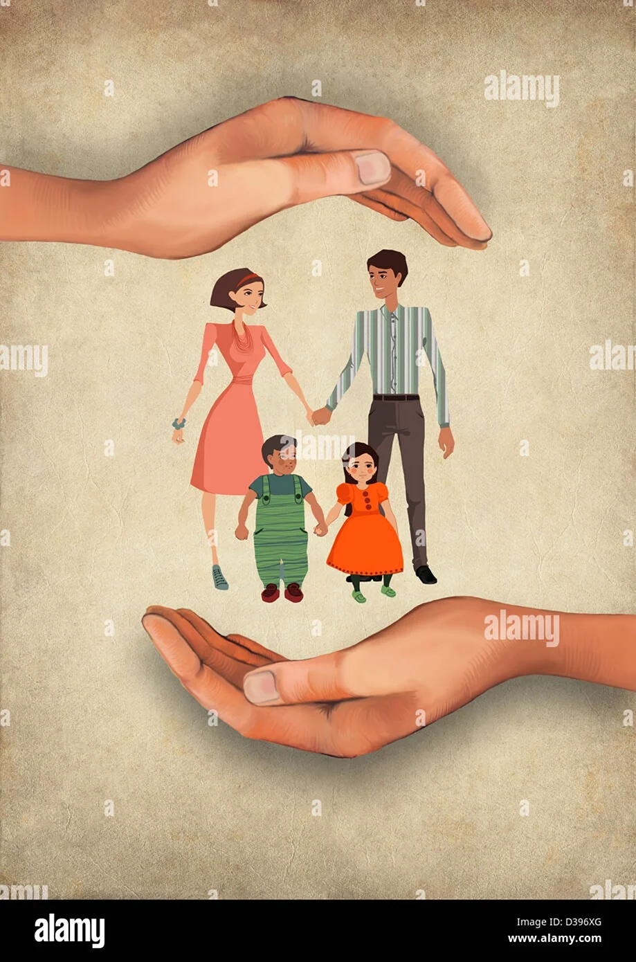 3d иллюстрации семья