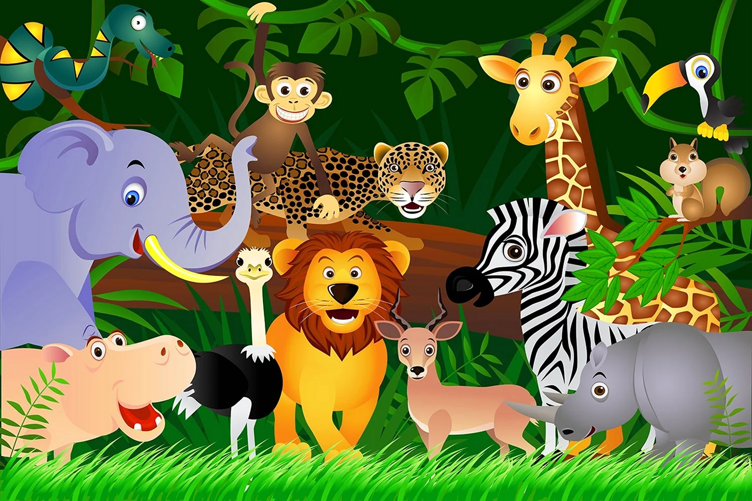 Африканские животные для детей