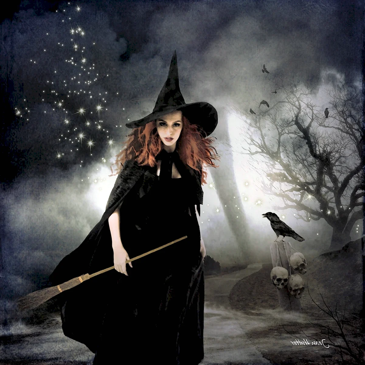 Александра Гирская фотосессии ведьма