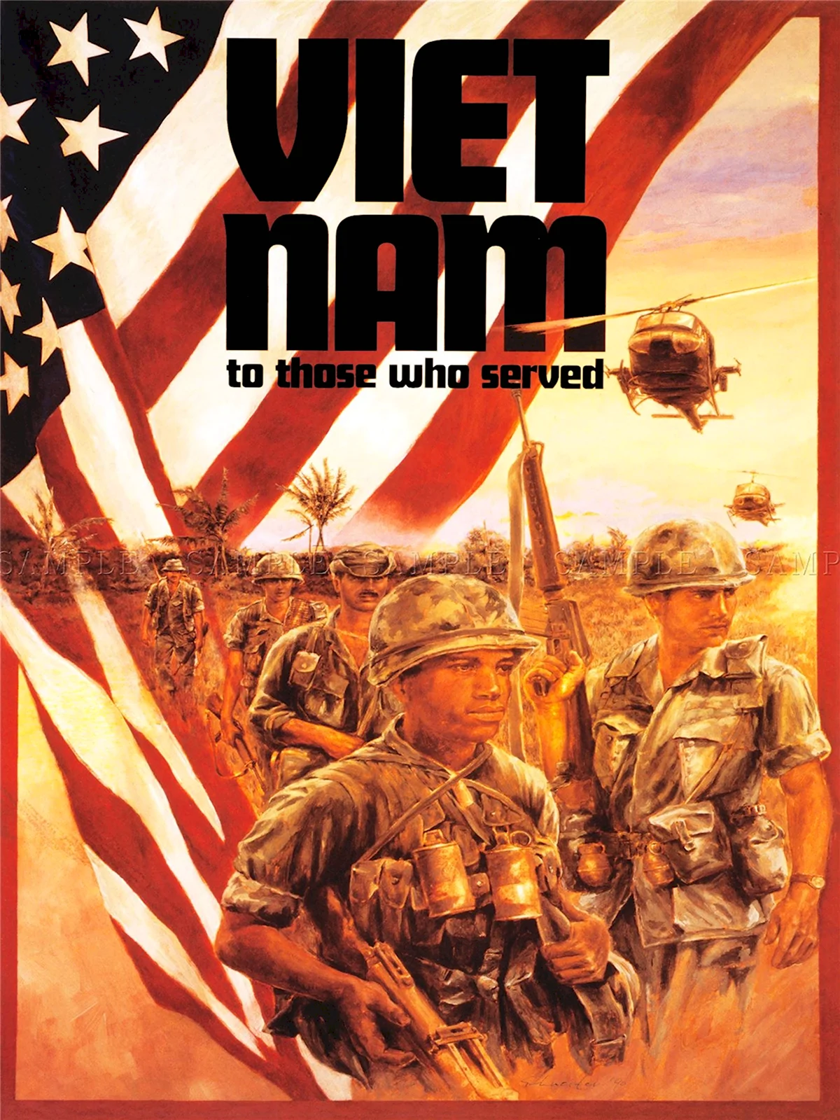 Американские плакаты времен войны во Вьетнаме