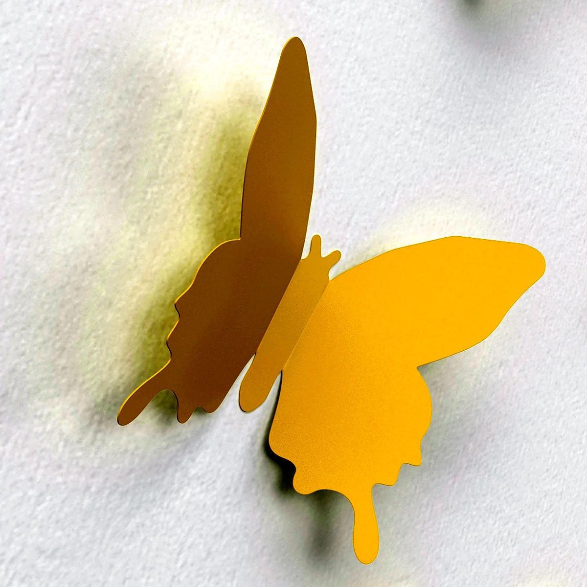 Бабочки на стену декор желтые