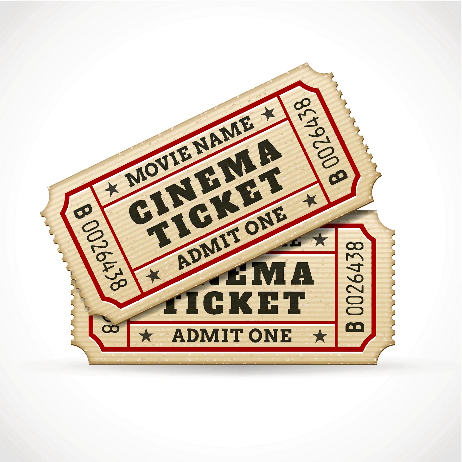 Билеты в кинотеатр вектор
