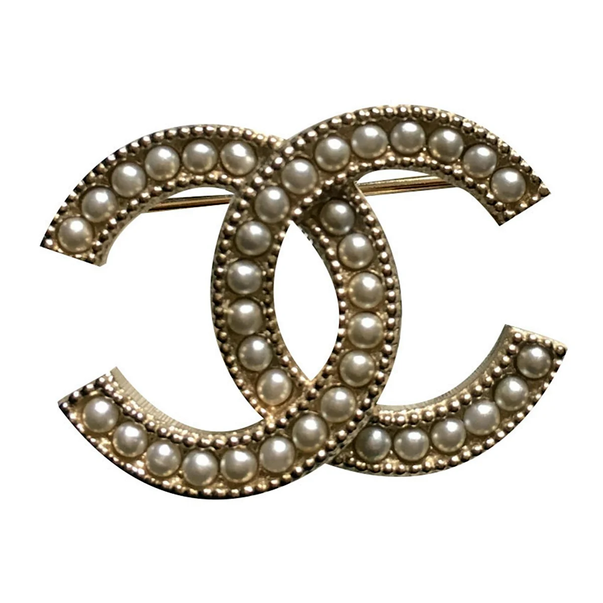 Брошь логотип Шанель