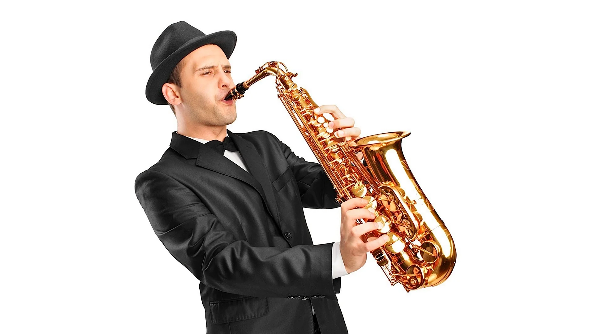 Человек с саксофоном