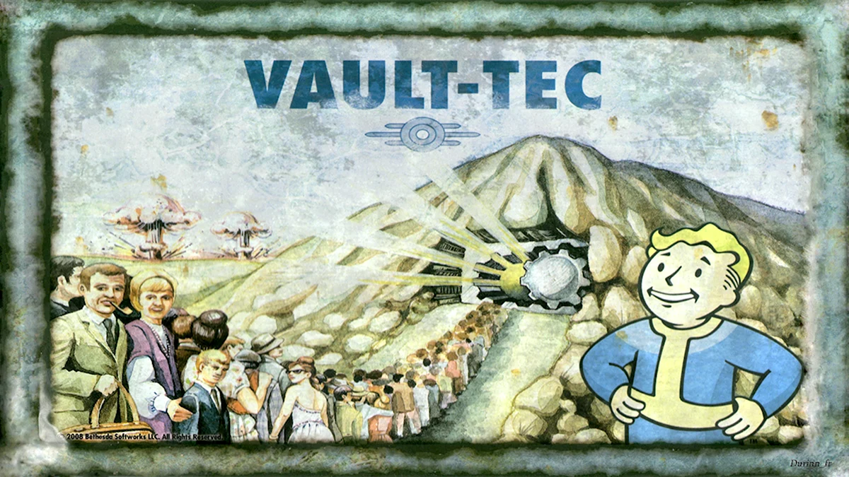 Fallout плакаты Vault Tec